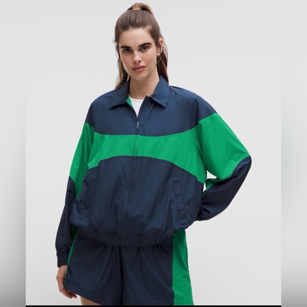 Brand new Lululemon Nylon Collared Colorblock Jacket